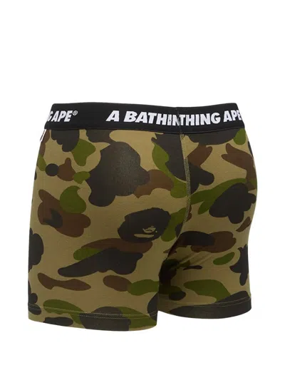 A Bathing Ape Camo Trunks In Multi