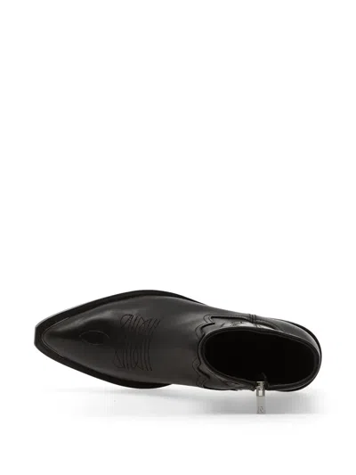 Represent Michael Zip Leather Boots In Black