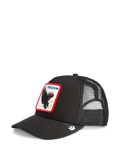 Goorin Bros Eagle Square-patch Cap Hat In Black