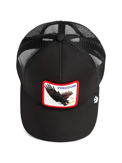 Goorin Bros Eagle Square-patch Cap Hat In Black