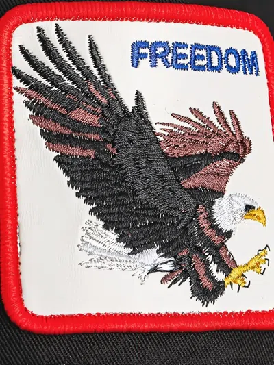 Goorin Bros Eagle Square-patch Cap Hat In Black