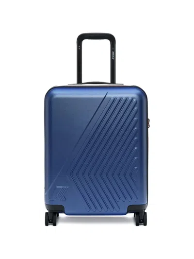 K-way Logo Suitcase In Blue