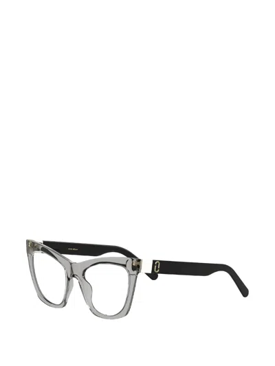 Marc Jacobs Cat-eye Frame Glasses In Metallic