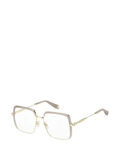 Marc Jacobs Square-frame Glasses In Metallic
