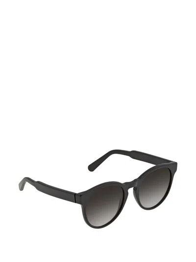 Ferragamo Round-frame Sunglasses In Black