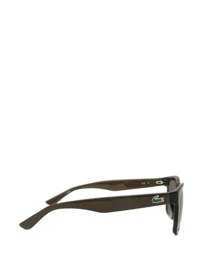 Lacoste Rectangle-frame Sunglasses In Green