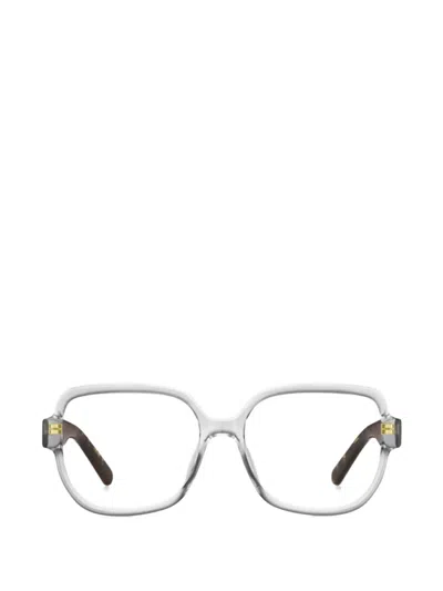 Marc Jacobs Square Glasses In Metallic
