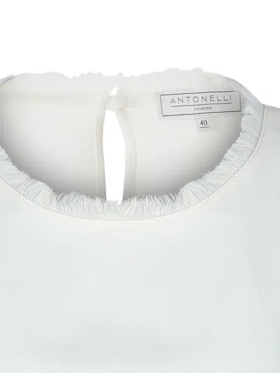 Antonelli Fringed-trim Top In White