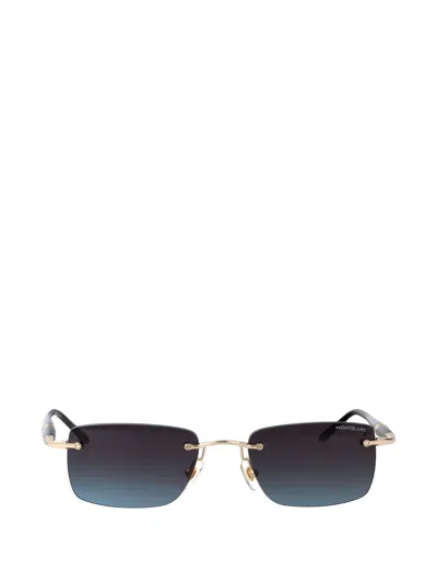 Montblanc Rectangle Sunglasses In Multi