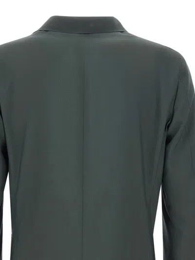 Corneliani Single-breasted Blazer In Green