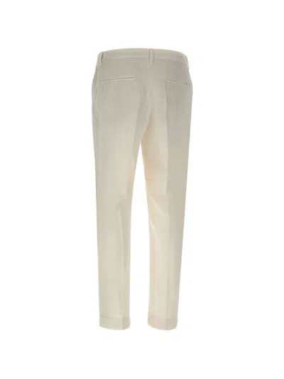 Devore Elasticated-pleated Trousers In Neutral