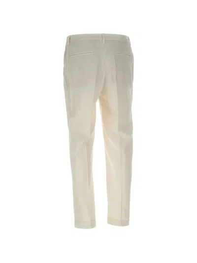 Devore Elasticated-pleated Trousers In Neutral