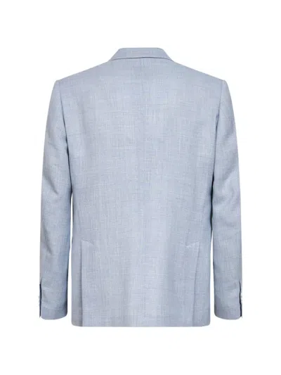 Lardini Double-breasted Blazer In Blue