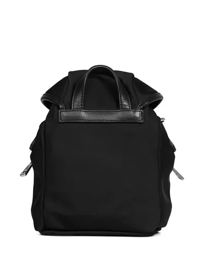 Moncler Functional Polyester Backpack With Multiple Pockets In Black