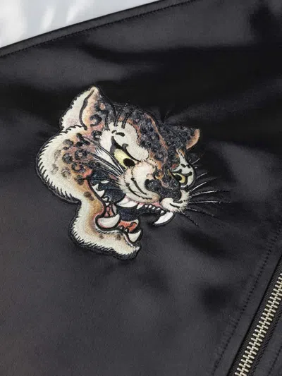 Evisu Leopard Embroidered Souvenir Jacket In Multi