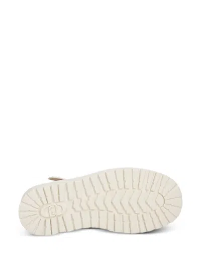 Liu •jo Leather Platform Sandals In White