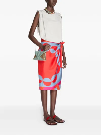 Dries Van Noten Envelope Clutch Bag In Multi