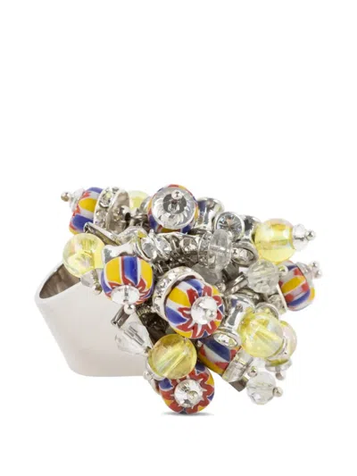 Dries Van Noten Beaded Ring In Multi