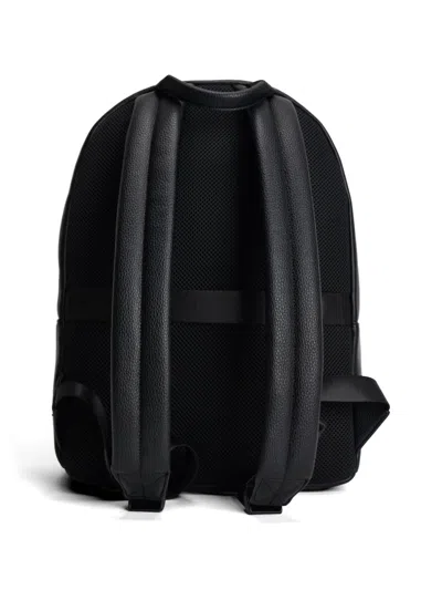 Armani Exchange Technical Fabric Backpack In Black