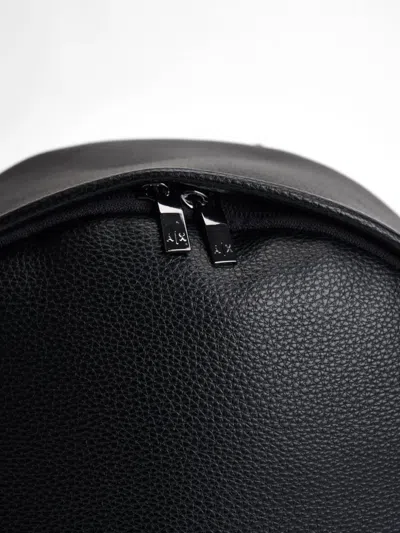 Armani Exchange Technical Fabric Backpack In Black