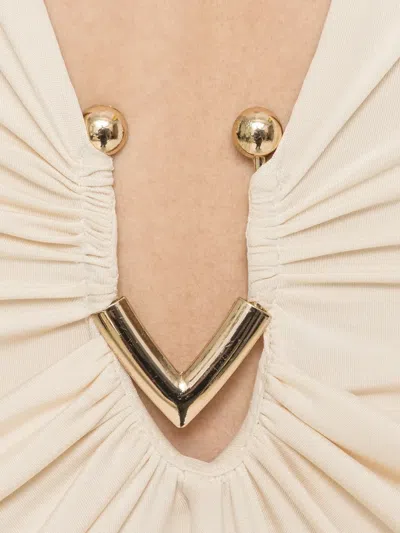 Nissa Ruched Jumpsuit In Multi