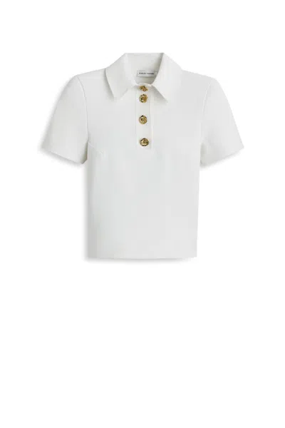 Scanlan Theodore Poppy Decorative-button Shirt In White