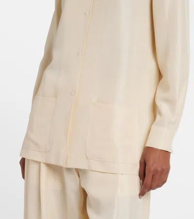 The Row Silk Shirt In Multi