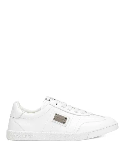 Dolce & Gabbana Dg Original Calfskin Sneakers In White