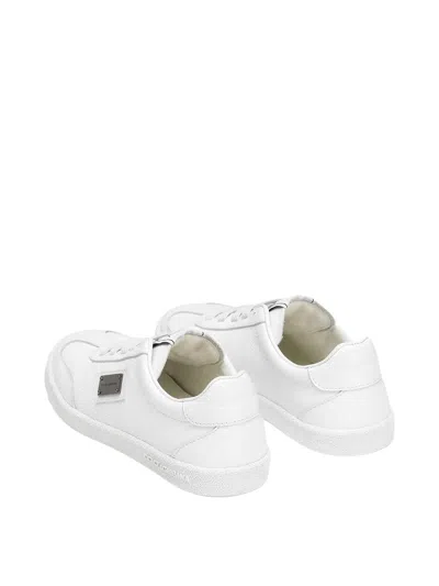 Dolce & Gabbana Dg Original Calfskin Sneakers In White