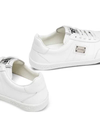 Dolce & Gabbana Dg Original Calfskin Sneakers In White