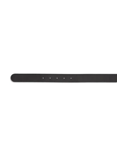 Valentino Designer Leather Belt Reversible Adjustable Length In Black