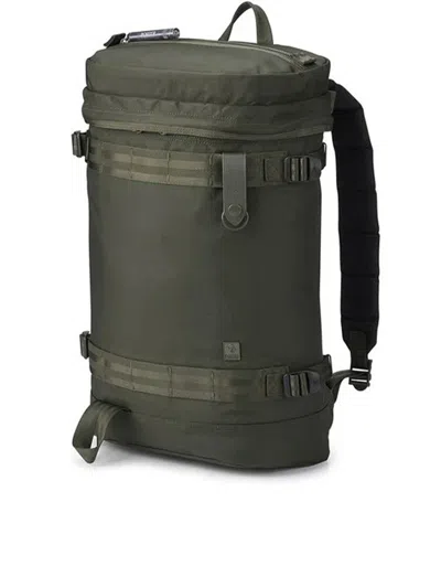 Porter International Olive Green Backpack Boxy Structured Nylon Backpack In Green
