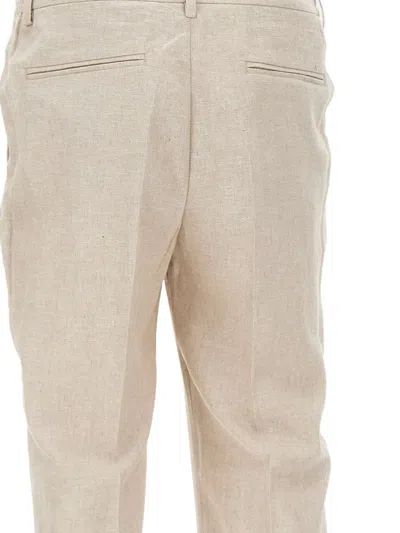 Devore Straight-leg Trousers In Neutral