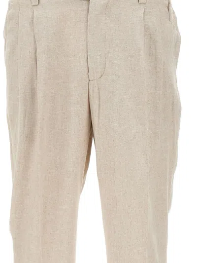 Devore Straight-leg Trousers In Neutral