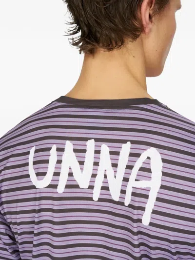 Unna Striped-pattern Long-sleeved T-shirt In Multi