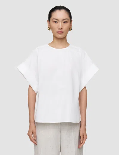 Joseph Fassia Cotton Poplin Blouse In White
