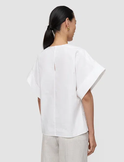 Joseph Fassia Cotton Poplin Blouse In White