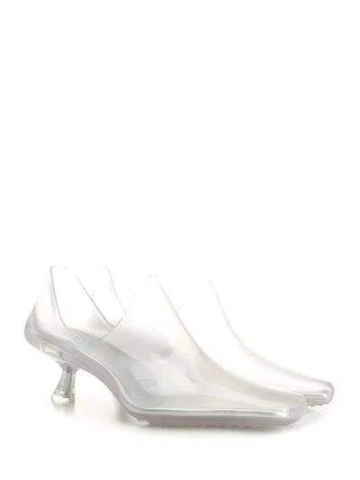 Loewe Emily Aqua Bootie 45 In Rubber With Multicolor Socks Pumps White