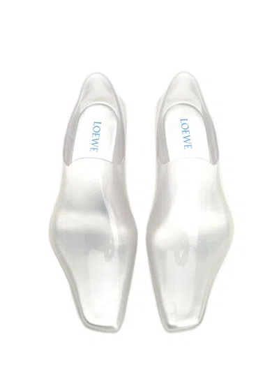 Loewe Emily Aqua Bootie 45 In Rubber With Multicolor Socks Pumps White