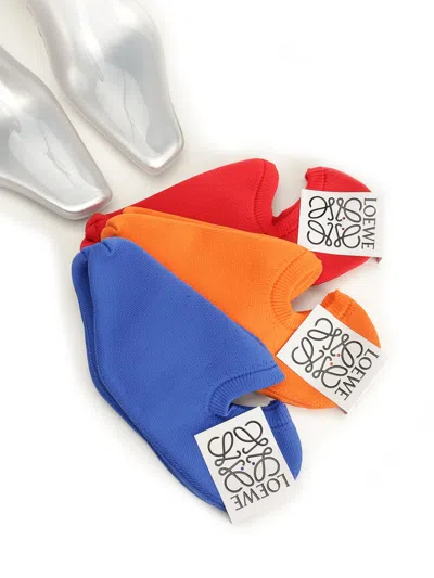 Loewe Emily Aqua Bootie 45 In Rubber With Multicolor Socks Pumps White