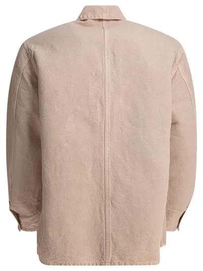 Kaptain Sunshine Hemp Blend Overshirt Jacket Jackets And Coats Beige In Multi