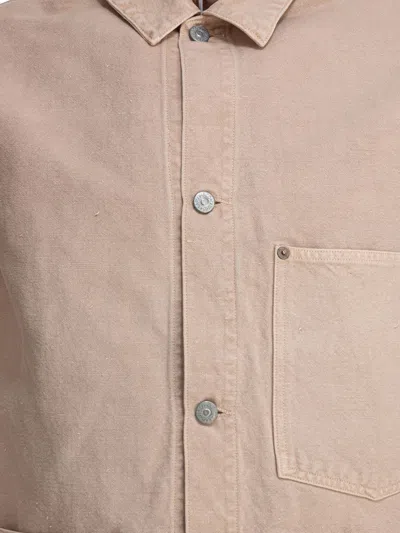 Kaptain Sunshine Hemp Blend Overshirt Jacket Jackets And Coats Beige In Multi