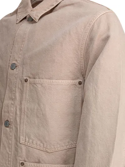 Kaptain Sunshine Hemp Blend Overshirt Jacket Jackets And Coats Beige In Multi