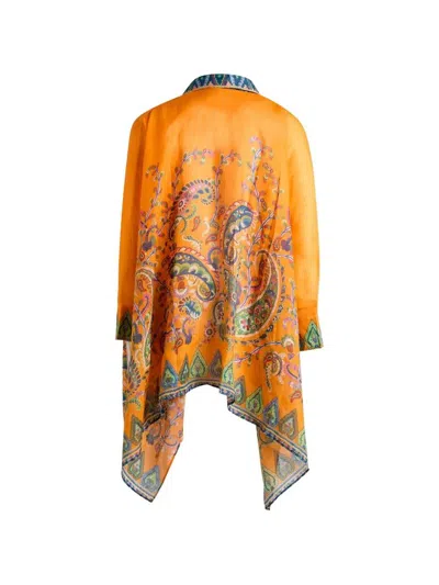Etro Printed A-line Blouse In Multi
