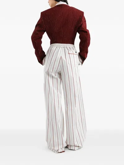 Dolce & Gabbana ストライプ ボタンシャツ In White