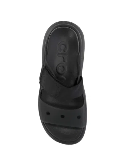 Crocs Soho Two Strap Platform Sandals In Black