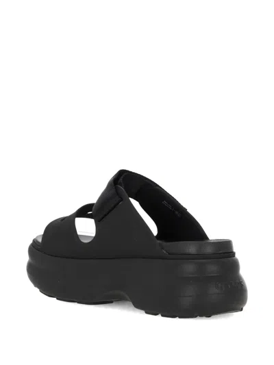 Crocs Soho Two Strap Platform Sandals In Black