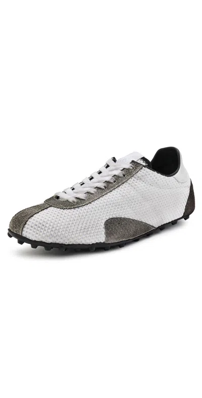 Maison Margiela Timeless Leather Sneakers For Men In White
