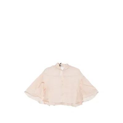 Max Mara Donna Flared Cape In Pink