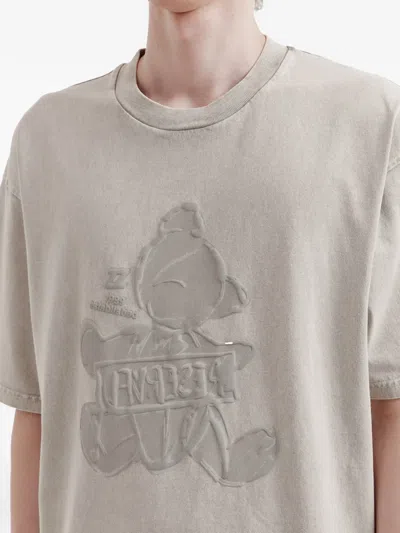 Izzue Embossed-graphic T-shirt In Neutral